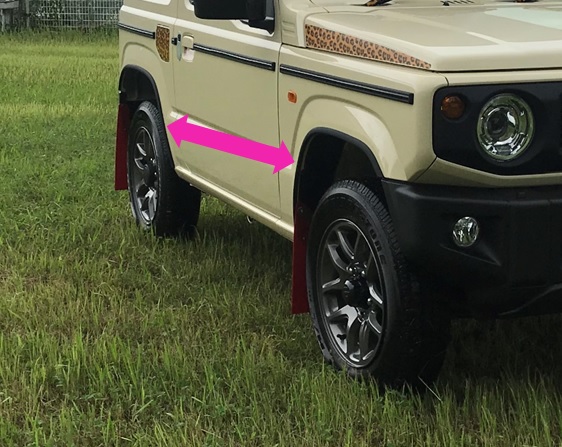 激安通販 オンラインショッピング ジムニーJB64用マットブラックフェンダーモール