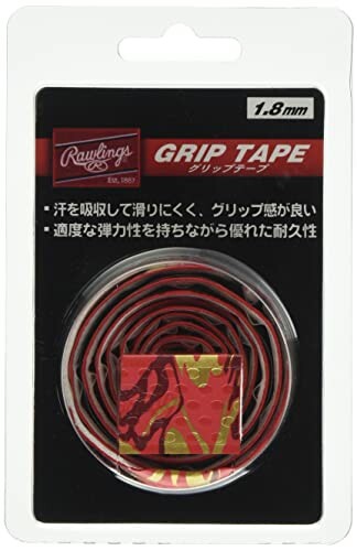 期間限定で特別価格 ローリングス Rawlings 新品未使用正規品 野球 大人用 バット メンテナンス グリップテープ 1020X25X1.8mm ゴールド EACB8F02 レッド エンジ グラデーション