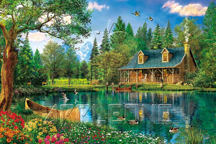 APP-1000-768 ドミニク ディヴィソン クリスタルレイクキャビン 1000ピース ジグソーパズル アップルワン パズル プレゼント CP-G Puzzle 最大83%OFFクーポン ギフト 誕生日 柔らかな質感の 誕生日プレゼント