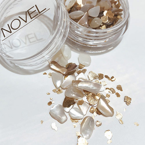 天然石風ストーン NOVEL 正規品販売 Shell gold glanz × 最高の品質の