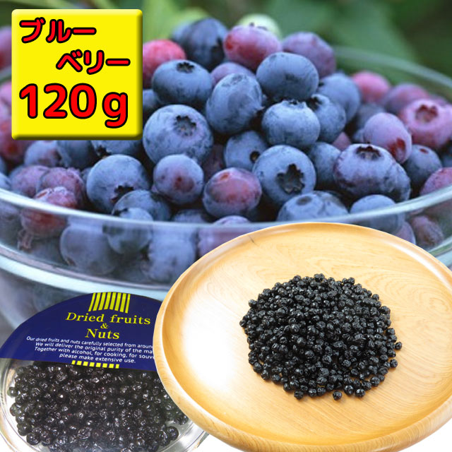 人気ブラドン 甘酸っぱさと香りが良い 開店祝い ドライフルーツ ドライ ブルーベリー 120ｇ 1パック